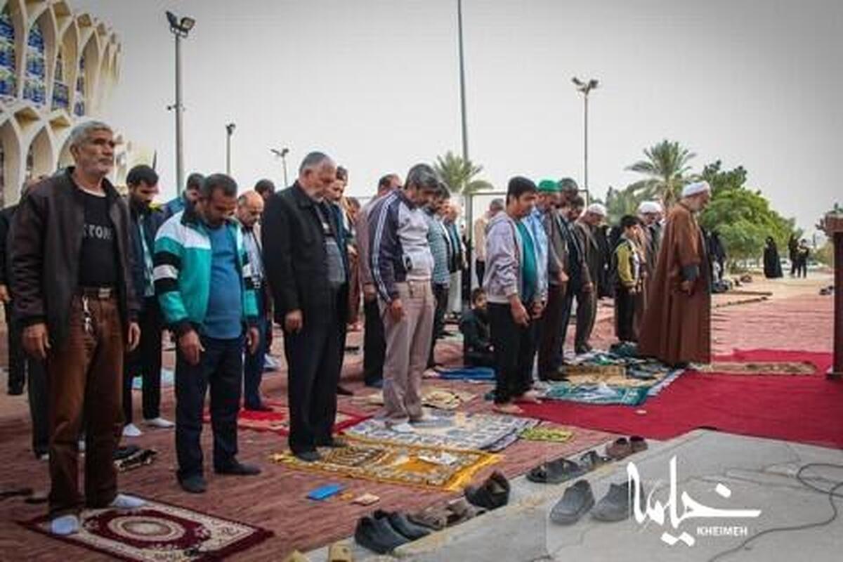 اقامه نماز باران در برازجان انجام شد