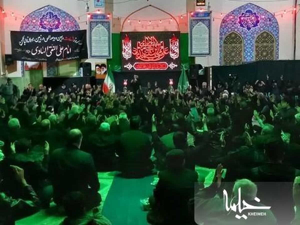 مراسم عزاداری شب شهادت امام هادی (ع) در باب المراد آران و بیدگل برگزار شد