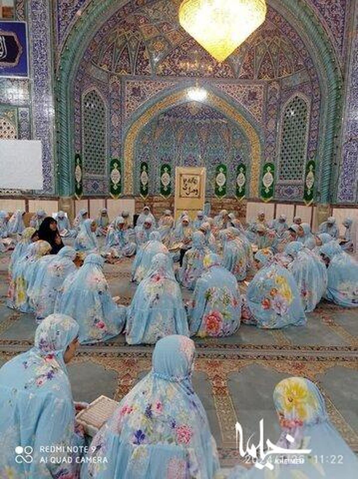 مراسم اعتکاف دختران خوزستانی برگزار گردید