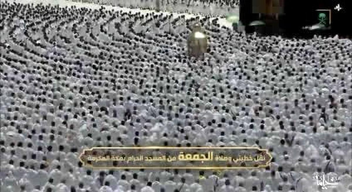 حادثه عجیب و کم‌سابقه در زمان اقامه نماز در مسجدالحرام + ویدئو