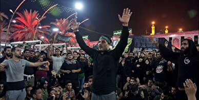 ایرانیان در بین‌الحرمین کربلا به یاد شهدای غزه عزاداری کردند