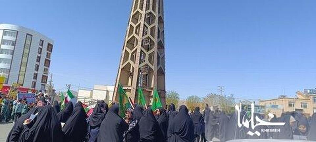 تجمع مردم شهرستان شاهین دژ در حمایت از اقدام متقابل جمهوری اسلامی ایران علیه رژیم صهیونیستی
